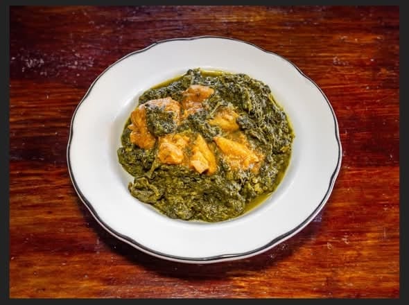Lamb Saag Lunch.